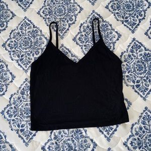 Black Tank Crop Top